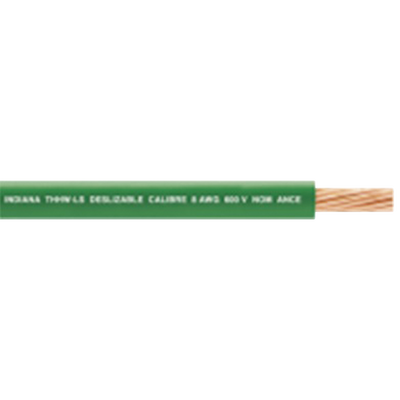 Bobina de 1000 Metros (3281 Pies) / 1 x 12 AWG / ( SLY308 ) / Cable Eléctrico / THW-LS / Verde