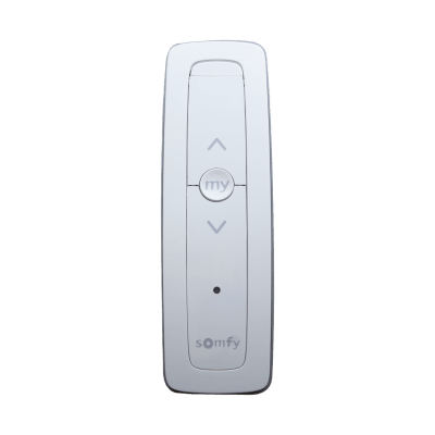 [SITUO1RTSPURE] Control remoto 1 canal para motores de persiana Somfy con señal inalámbrica, instrucciones: sube, baja y detener, con posición favorita programada.