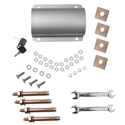 [30006538] Kit de Accesorios para Barrera Vehicular. Incluye Tornillos, Abrazaderas y llaves.