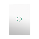 (ZWAVE) Interruptor On/Off panel táctil touch inalámbrico Zwave Plus 1 boton. No requiere cable neutro, Compatible con Hubitat HC8, Álula  M2M, otros