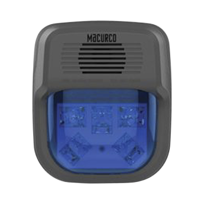 [HS-B-HORN] Sirena Estrobo Color Azul Para Paneles y Detectores Macurco
