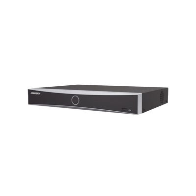 [DS-7608NXI-K1/8P(B)] NVR 12 Megapíxel (4K) / 8 canales IP / 8 Puertos PoE+ / Reconocimiento Facial / AcuSense (Evita Falsas Alarmas) / 1 Bahías de Disco Duro / HDMI en 4K / 300 Metros PoE Modo Extendido