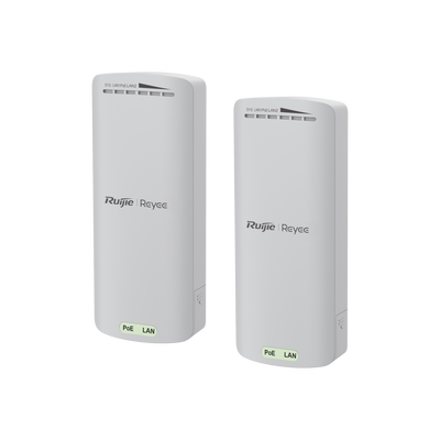Kit Enlace Inalámbrico Recomendado para Elevadores, hasta 500m o 125 pisos, Preconfigurado, Ajuste Automático, Hasta 300 Mbps, Doble Puerto LAN