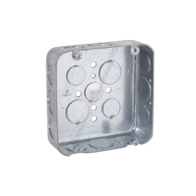 [HUB-247] Caja Cuadrada  4 11/16"/ Profundidad  1 1/2"/ 11 Entradas 1/2", 6 Entradas 3/4"/ Troquelada.