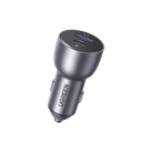 Cargador de Auto 52.5W | Puerto USB-A y USB-C | Carga Rápida | Compatible con Vehículos de 12 y 24 VCD | PD3.0 + QC3.0 | Chip Inteligente | Diseño Compacto Mayor Eficiencia Energética | Caja de Aluminio