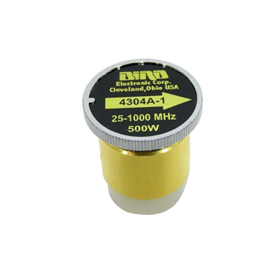[4304A-1] Elemento de Reemplazo en linea 7/8", de 5/ 15/ 50/ 150/ 500 Watt para Wattmetro BIRD 4304A, en el Rango de Frecuencia de 25-1000 MHz.