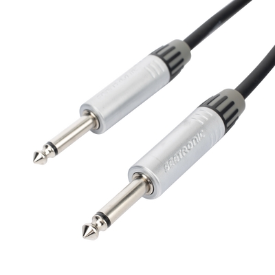 [CMC-PS-PS-L-3M] Cable de Audio | Plug 1/4 in a Plug 1/4 in Stereo | Carcasa Cromada | Conectores Seetronic | Longitud 3m