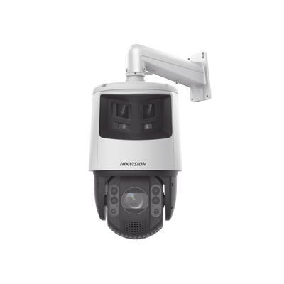 [DS-2SE7C425MWG-EB/26(F0)] [TandemVu] PTZ IP 4 Megapixel con Cámara Panoramica 6 Megapixel / 25X Zoom / 200 mts IR / 30 mts Luz Blanca / ACUSENSE / IP66 / Alerta Audible y Luz Estroboscopica / Autoseguimiento / Hi-PoE / Alarmas I/O / Ultra Baja Iluminación / Micro SD