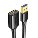 Cable Extensor USB 3.0 / 3 Metros / Macho-Hembra / 5 Gbps / Ultra Durabilidad / Núcleo de cobre estañado 28/22 AWG / Blindaje interior múltiple / Ideal para teclado, mouse , etc.