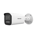 Bala IP 4 Megapíxel / Lente Motorizado 2.8 a 12 mm / Dual Light (50 mts IR + 50 mts Luz Blanca) / ACUSENSE Lite / Microfono Integrado / Exterior IP67 / WDR 120 dB / PoE  / Micro SD / Alarmas I/O