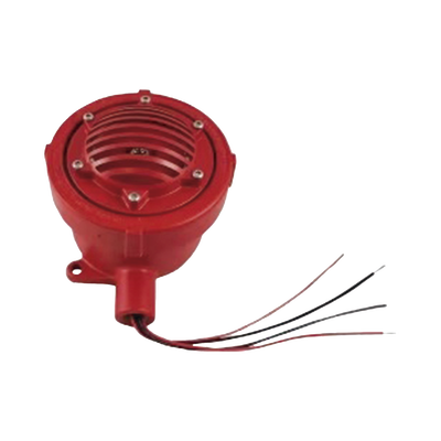 [FHEX24SMR] Bocina Vibratone a prueba de explosiones para exterior y ubicaciones peligrosas, 24 Vcd, roja