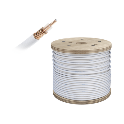 [952-003] Carrete de Cable Coaxial PLENUM de Baja Perdida WILSON de 1/2. 50 Ohm de Impedancia. Carrete de 152.4 Metros (500 Pies)