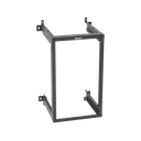 Rack PanZone® de Montaje en Pared, de 19in, Profundidad Ajustable, Rieles Numerados y Roscados #12-24, 18 UR, Color Negro