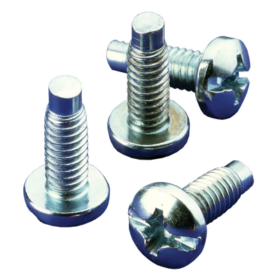 [AS1032B] Kit de 20 Tornillos #10-32 x 0.75, Para Uso con Rieles de Tornillo Directo o Tuerca Enjaulada, de Acero, Color Negro