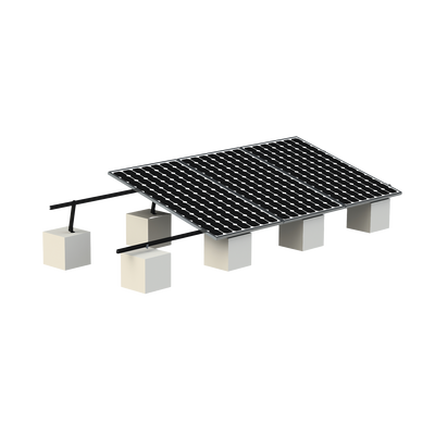 [VEKTOR8BLK] Montaje para Panel Solar, Riel "8" de 5400mm para Módulos con Espesor de 30-35mm, Velocidad de Viento Máx. 136km/h (20° a 45°) Con Anodizado Negro
