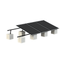 Montaje para Panel Solar, Riel "8" de 5400mm para Módulos con Espesor de 30-35mm, Velocidad de Viento Máx. 136km/h (20° a 45°) Con Anodizado Negro