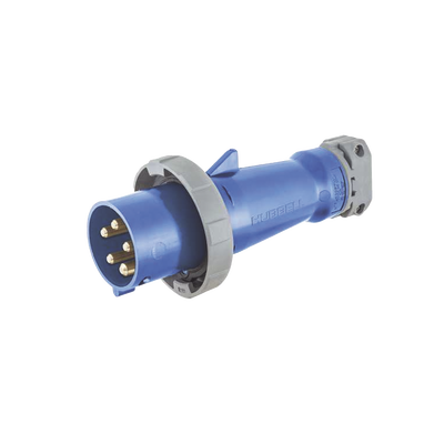 [HUB-HBL-530-P9W] Clavija industrial de 30 A / 120/208 V CA /  4 Polos 5 Hilos / IP67.