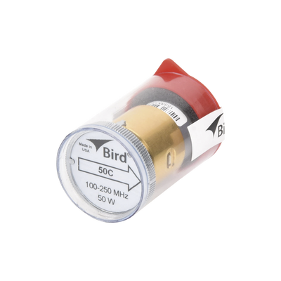 [50C] Elemento de 50 Watt en linea 7/8" para Wattmetro BIRD 43 en Rango de Frecuencia de 100 a 250 MHz.