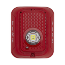 Lámpara LED Estroboscópica para Montaje en Pared, Color Rojo, Nivel de Candelas Seleccionable, Nuevo Diseño Moderno y Elegante y Menor Consumo de Corriente