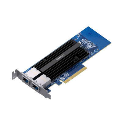 [E10G30-T2] Adaptador de Red Synology E10G30-T2 | Doble Puerto 10 GbE | PCIe 3.0 x8 | Compatible con Synology | Link Aggregation.