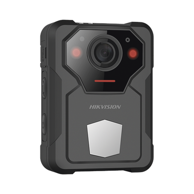 [DS-MCW406/64G/GPS/NS] Body Camera Portátil / Grabación a 2K (4 Megapixel)  / Fotos de Hasta 40 Megapixel / IP67 / H.265 / 64 GB de Almacenamiento / Microfono Integrado / GPS