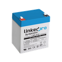 Batería 12 V 5.5 Ah AGM | Certificada UL94-HB Resistencia a la flama básica | Especial para Seguridad Electrónica | Vida útil 5 años | Terminales F1  + Adaptador F2