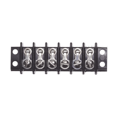 [538-6140] Terminal Culca de 6 Contactos a 0.375 in, 15 Amp, AWG 16.