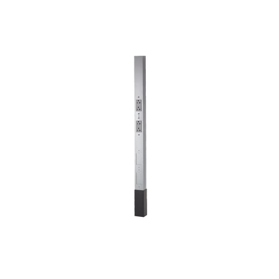 [HUB-HBL-PPO-AAL] Poste de Servicio Aluminio de 10 ft 2" / Blanco con 4 Oficios.