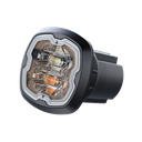 Estrobo Oculto, 6 LED, rojo/azul, SAE Clase I, Empotrable, lente transparente
