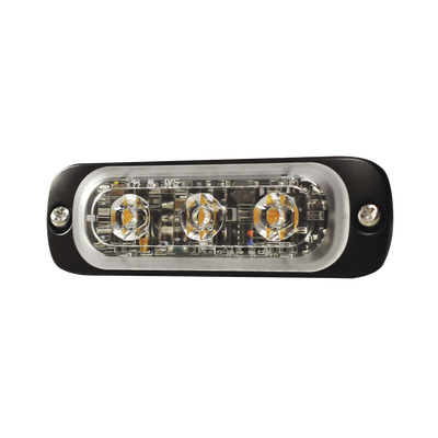 [SP3B] Luz Auxiliar de 3 LED, Azul, SAE, 12-24 Vcd, Lente transparente