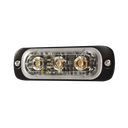 Luz Auxiliar de 3 LED, Azul, SAE, 12-24 Vcd, Lente transparente