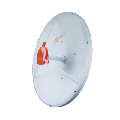 [NP4530] Antena de parabola profunda, blindada, con supresión al ruido de 3 ft, 4.5-5.5 GHz, Ganancia 34 dBi con SLANT de 45 ° y 90 °, ideal para hasta 60 km, Conectores N-hembra, montaje.