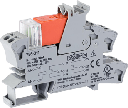 Módulo Relé / 12V DC / 8A / 2 Inversores / LED Rojo / Push-in CAGE CLAMP® / Montaje Carril DIN / IP20 / Gris