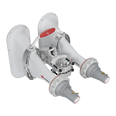 [AH90-4X4-SMA] Antena Sectorial Asimétrica de 90° 5180 - 6000 MHz, 16 dBi con soporte mejorado, listas para TwisPort sin pérdida