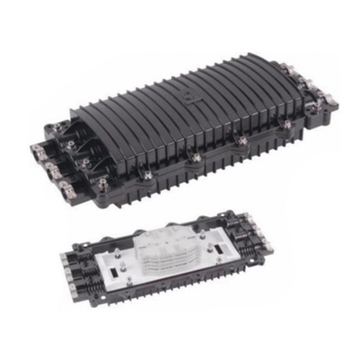 [LP-SCH96-3] Caja de Distribución de Fibra Óptica Horizontal, hasta 96 Empalmes, Exterior IP68, 3 Puertos de Entrada y Salida