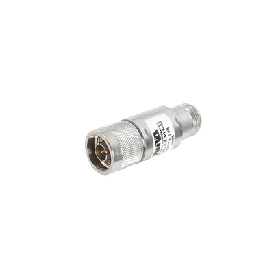 [5AMFN-03] Atenuador en Línea de 3 dB, 5 Watt Máximo, CD-4 GHz, Conectores N Macho-Hembra.