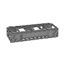 Organizador de Cables Horizontal CableTek, Sencillo (Solo Frontal), Para Rack de 19in, 2 UR