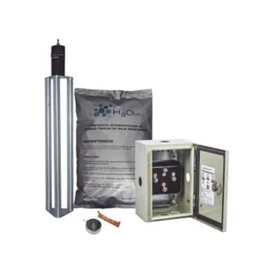 Electrodo para corriente máxima de 400 Amp. de Acero Inoxidable con Filtro y Compuesto H2Ohm.