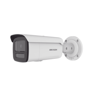 [DS-2CD2T43G2-4LI2U] [Dual Light + 2 Micrófonos Integrados] Bala IP 4 Megapixel / Lente 4 mm / 80 mts IR + 80 mts Luz Blanca / ACUSENSE / Exterior IP67 / IK10 / WDR 120 dB / PoE / Micro SD  / ACUSEEK