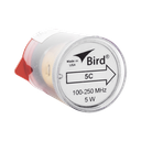 Elemento de 5 Watt en linea 7/8" para Wattmetro BIRD 43 en Rango de Frecuencia de 100 a 250 MHz.