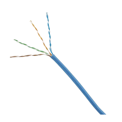 Bobina de Cable UTP 305 Metros (1000 Pies) de Cobre, TX5e, PanNet, Azul, Categoría 5e, 24 AWG, CMP (Plenum), de 4 Pares