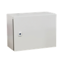 Gabinete de Acero IP66 Uso en Intemperie (400 x 300 x 300 mm) con Placa Trasera Interior Metálica y Compuerta Inferior Atornillable (Incluye Chapa y Llave T). Ideal para Centros de Carga y Tableros de Control.