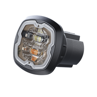 [SPF16W] Estrobo Oculto, 6 LED, Claro, SAE Clase I, Empotrable, Lente Transparente