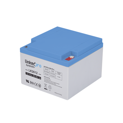 Batería de respaldo 12 V 26 Ah AGM | Certificada UL94-HB Resistencia a la flama básica | Especial para Seguridad Electrónica | Vida útil 5 años | Terminales M5