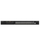 Switch PoE+ no Administrable, hasta 180 Watts Ideal para CCTV, 24 Puertos 10/100 PoE+, 2 Uplinks Gigabit (1 SFP COMBO)