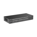 Switch no administrable, con 24 puertos Gigabit, Visible en la Topología