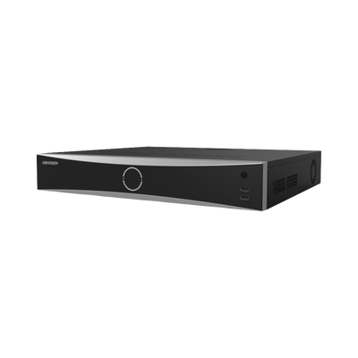 [Acusearch] NVR 12 Megapixel (4K) / 32 canales IP / 16 Puertos PoE+ / Reconocimiento Facial / AcuSense (Evita Falsas Alarmas) / 4 Bahías de Disco Duro / Switch PoE 300 mts / HDMI en 4K / Alarmas I/O