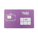 SIM Yobi para dispositivos móviles 3G/4G con recarga de 10GB cada mes durante 1 año de servicio (solo datos)