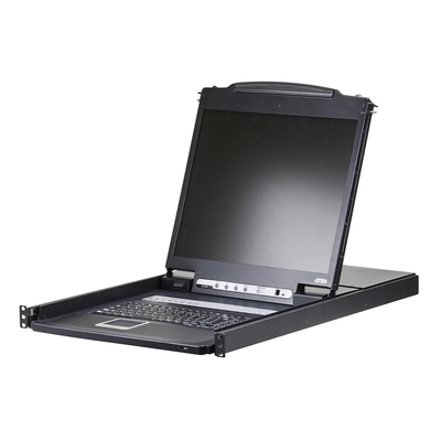 [CL1308N] Conmutador KVM | LCD de riel único | VGA PS/2 | USB de 8 puertos