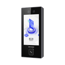 Terminal Facial Min Moe con BOTON DE LLAMADA FÍSICO / 3000 Rostros / Pantalla 4.5" / Administrable en la Nube con Hik-Connect Teams / Exterior IP65 / PoE / WiFi / HIK-IA / SIP Estandar